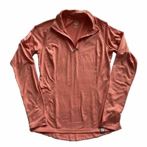 REI Co-op Women's Pink Long Sleeve Lightweight Half-Zip Base Layer XS
